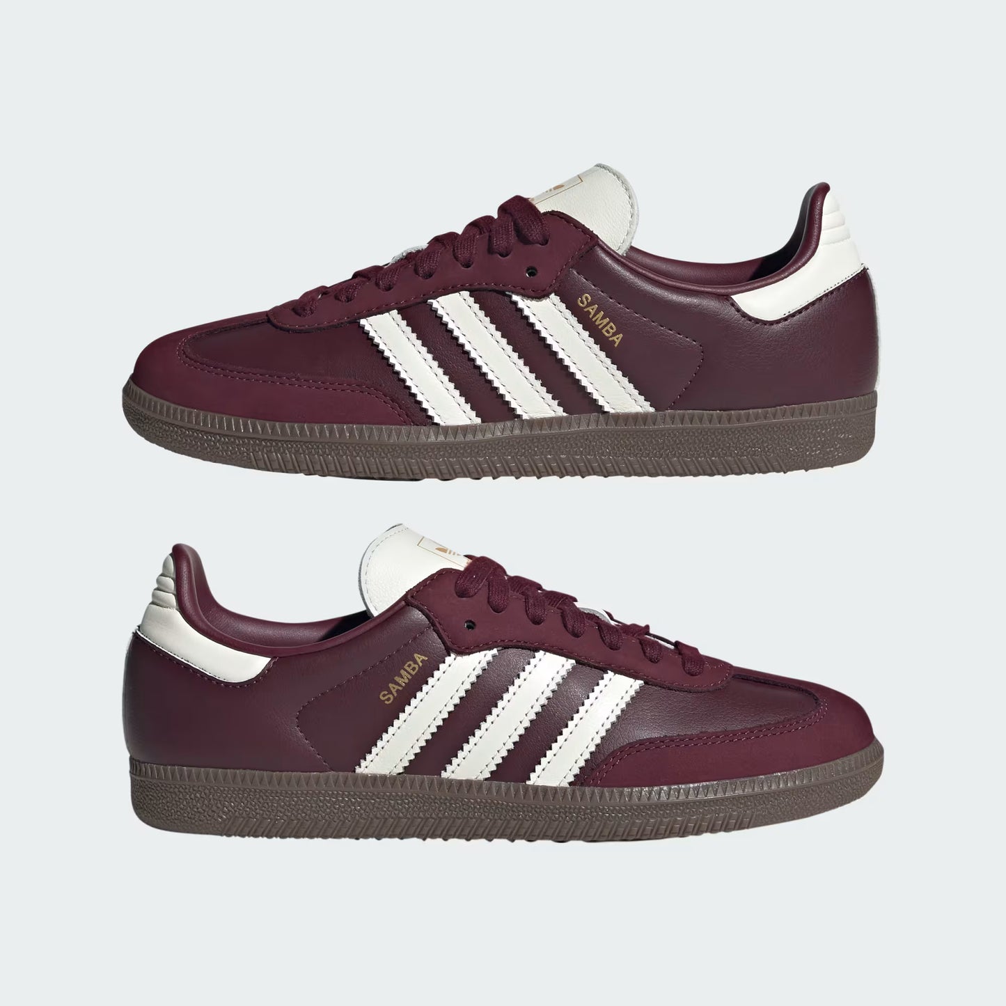 Adidas Samba OG - Maroon Off White Gum